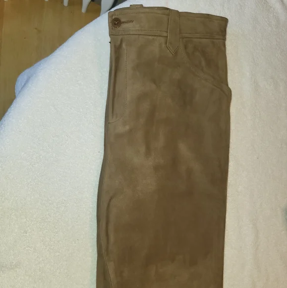 Suede pants
